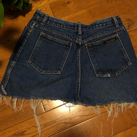Calvin Klein denim mini skirt - Picture 3 of 4